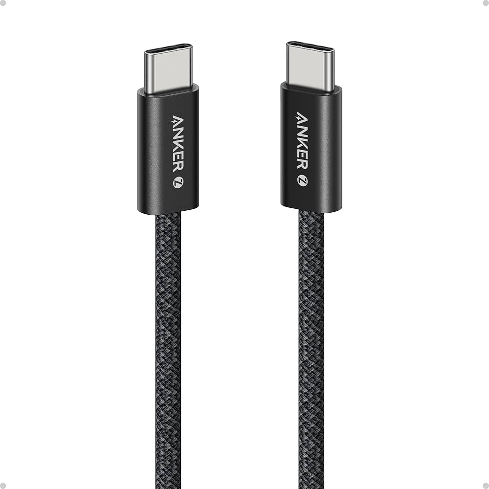 Anker Zolo 240W Usb-C To Usb-C Cable Braided (0.9M/3Ft) - Black Anker Zolo 240W Usb-C To Usb-C Cable Braided (0.9M/3Ft) - Black